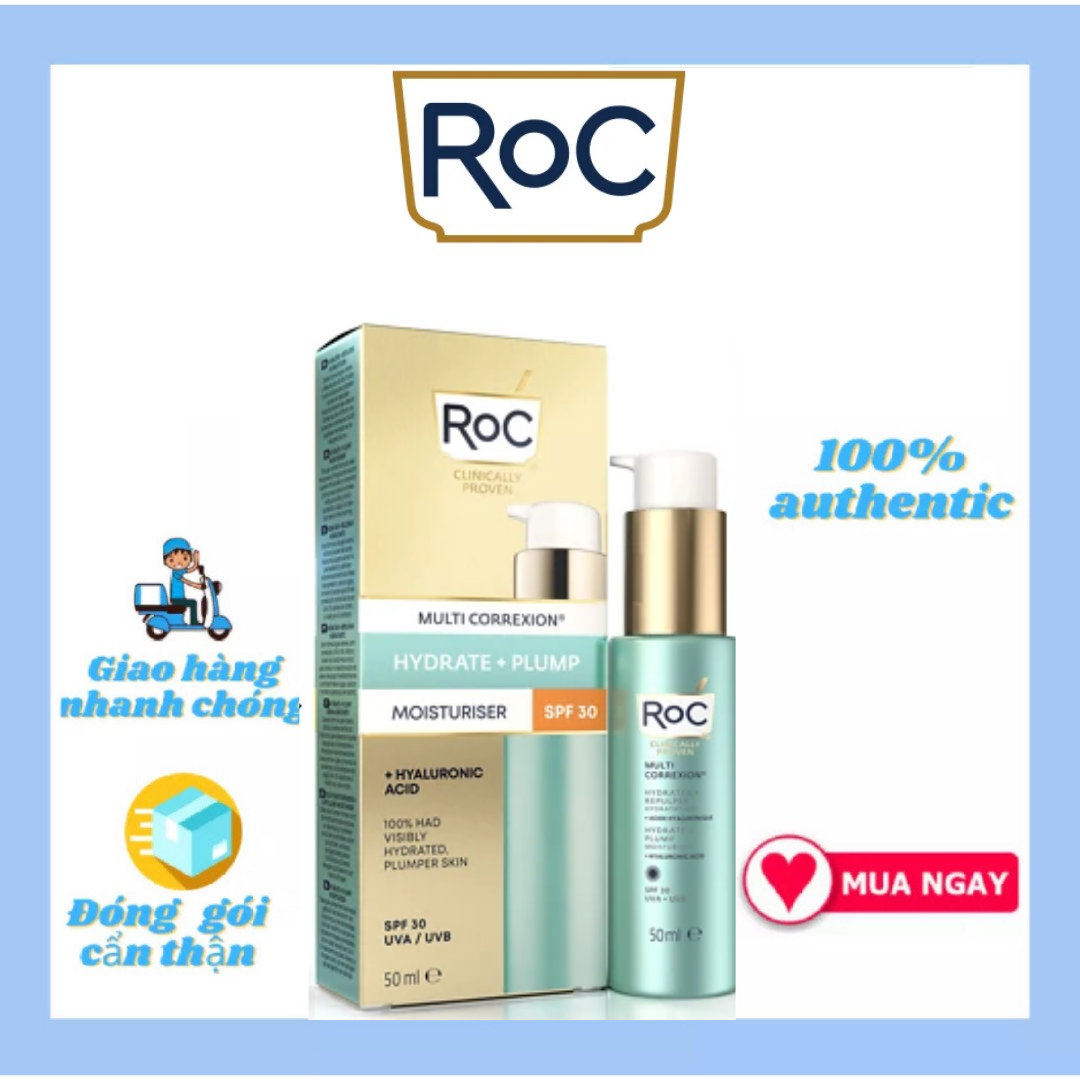 Kem Dưỡng Chống Nắng Roc Multi Correxion Hydrate + Plump Moisturizer SPF 30