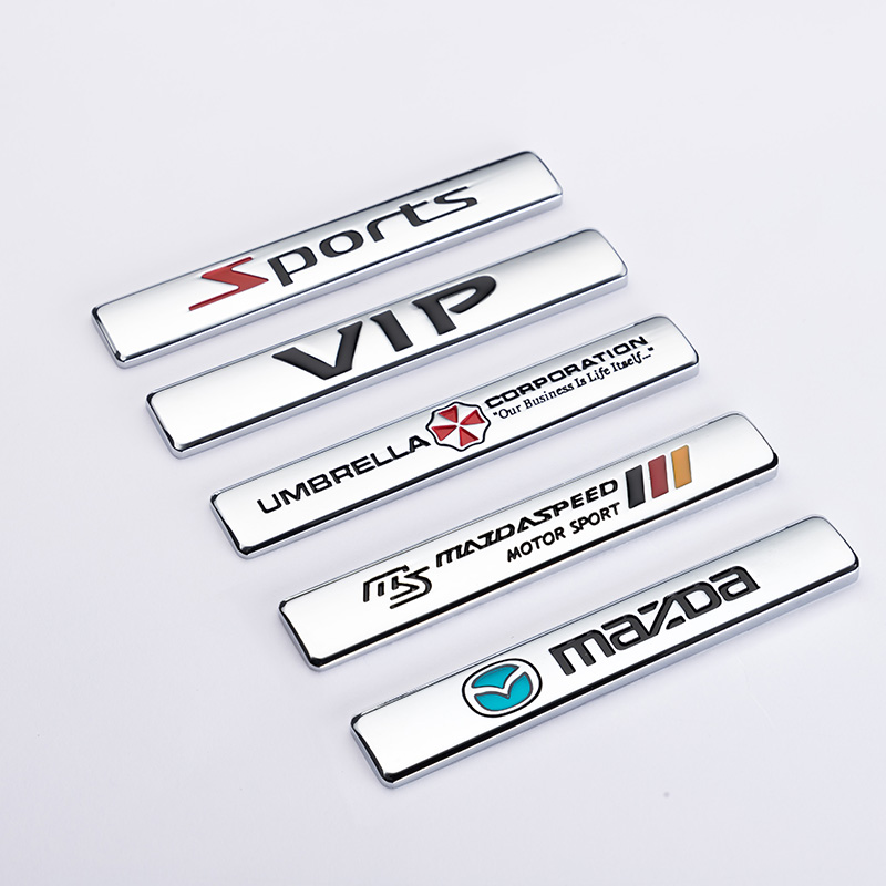 1Pcs Car Styling Emblem 3D Metal Car Fender Trunk Badge Sport Stickers For Mazda 3 Mazda 6 Atenza Axela Demio CX3 CX5 MP BT-50 MS ราคา 118 บาท*ส่งฟรี