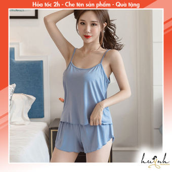 Bộ Đồ Ngủ 2 Dây Thun Co Dãn 4 Chiều Mặc Nhà Thoải Mái - N41