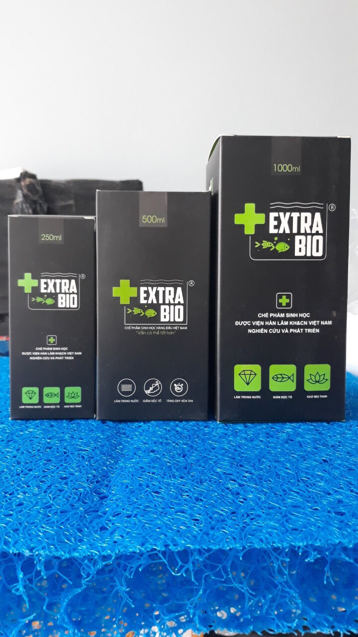Men extra bio chế phẩm sinh học,chuyển sử lý nước,làm trong nước bể cá lọ 250ml,500ml,1000ml.