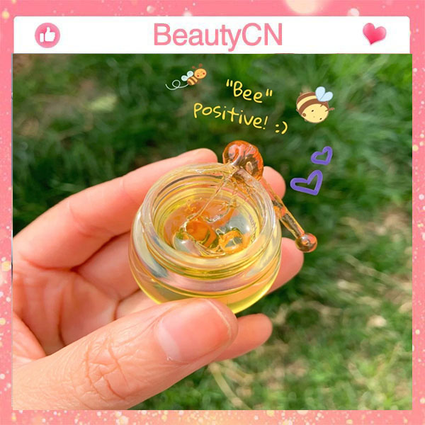 Hũ Nạ Môi Kiêm Son Dưỡng Ong Vàng Cappuvini Honey Moist - Son dưỡng ủ Hồng Môi - Ủ Môi Mật Ong