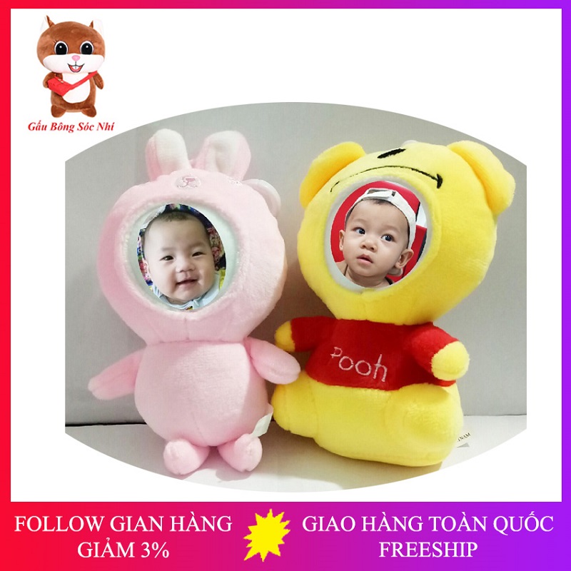 Gấu bông in ảnh theo yêu cầu