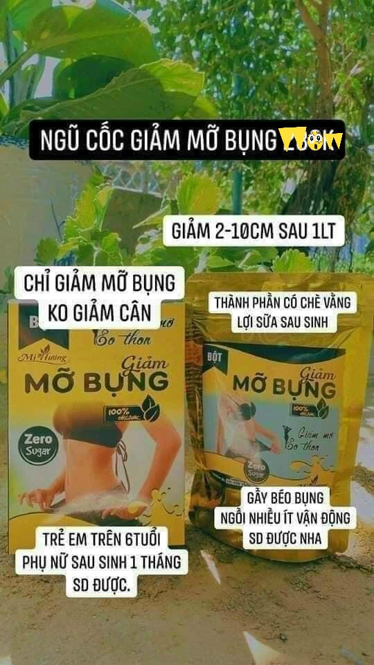 Bột Ngũ Cốc Tan Mỡ Bụng, Giảm Mỡ, Eo Thon Mị Hương [ giảm mỡ không giảm cân ]