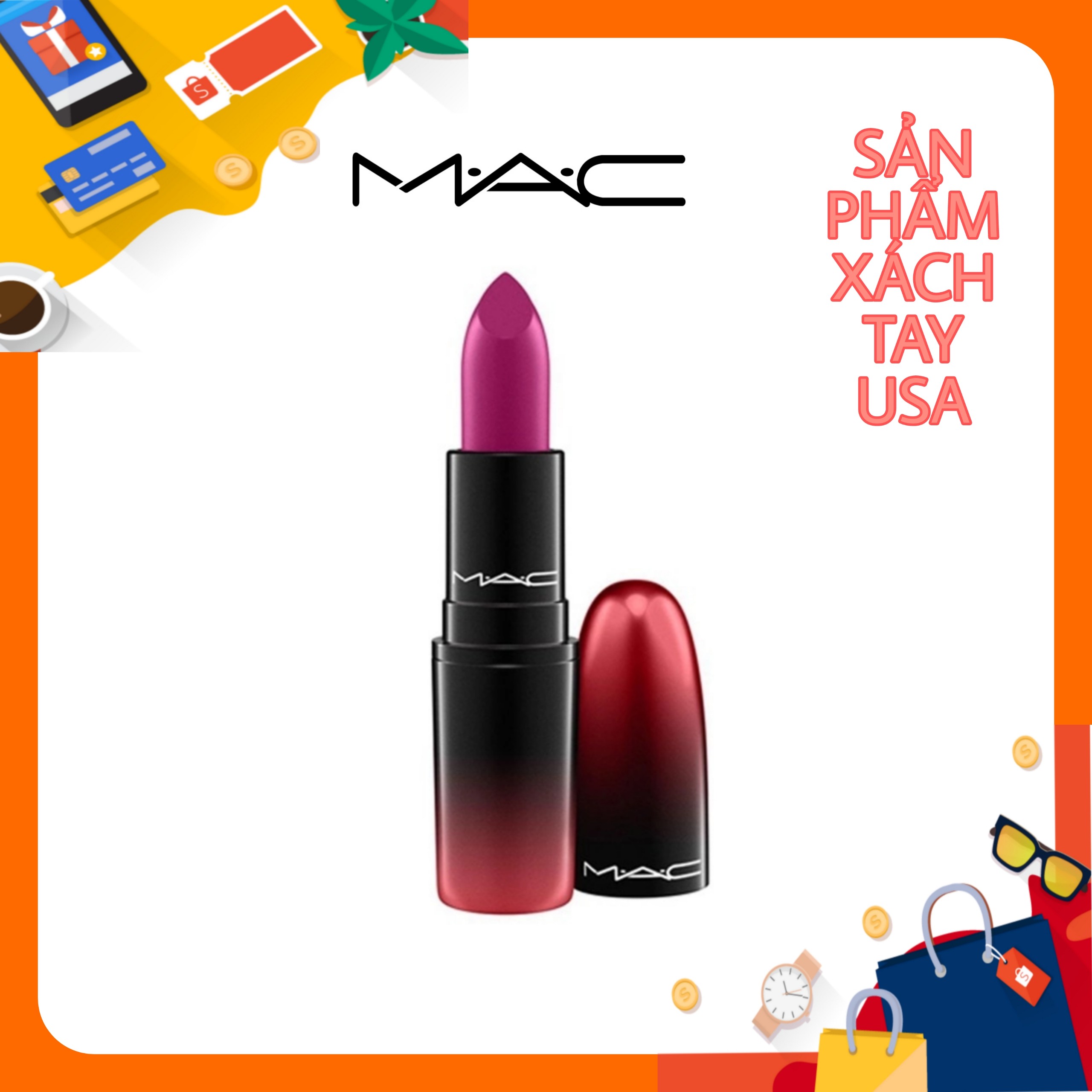 Son m.a.c 415 joie de vivre – màu tím hoa cà