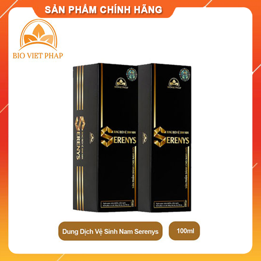 Dung dịch vệ sinh nam Serenys Classic - Hỗ Trợ Khử Mùi, Ngăn Ngừa Viêm Nhiễm Vùng Kín Cho Nam (Combo 2 Chai/Dung Tích - 100ml)
