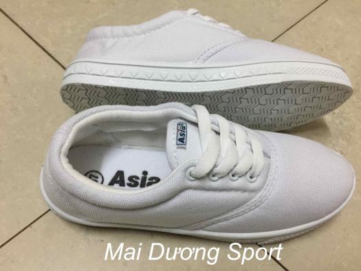Giày vải Asia trắng nam nữ (có dây)
