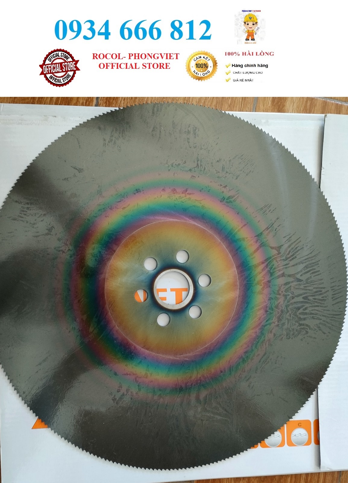 Lưỡi cưa hợp kim cắt sắt,inox CORONET 350x2.0x32 dùng cho máy tua chậm 60-100v/phút có dung dịch làm mát