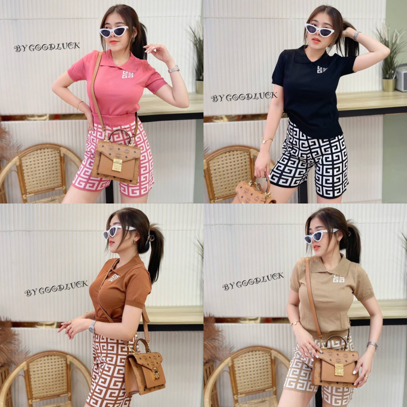 🌈 SpinnyHouse 🌈 ชุดเซต 2ชิ้น เสื้อ+กางเกงขาสั้น งานตามหา ‼️งานใหม่ งานตามหาค่า‼️ 🌈รุ่น ไข่เป็ด J402B ราคา 277 บาท*ส่งฟรี