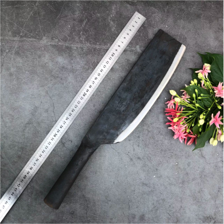 Dao chặt xương lợn, CS058 xương bò cắn sắt. Làm từ Nhíp xe