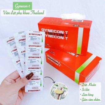 Viên Đặt Phụ Khoa Thái Lan Gynecon-T Trà Xanh- Siêu Sạch Viêm, Se Khít ( VĨ 5 VIÊN)