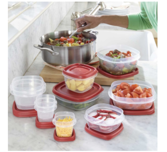 HỘP NHỰA ĐỰNG THỰC PHẨM Rubbermaid Easy Find Lids NẮP ĐỎ