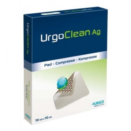 Gạc UrgoClean Ag giúp chống lại nhiễm khuẩn cục bộ kt 10x10cm 01 miếng