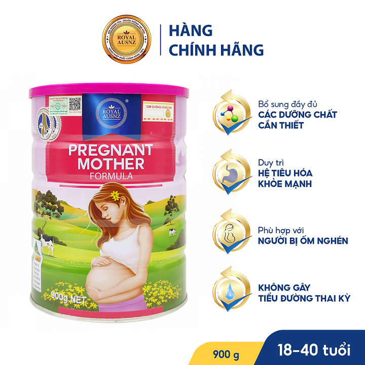 Sữa hoàng gia úc dành cho bà bầu pregnant mother 900g hsd 2025