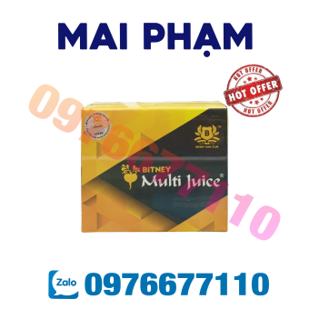 MULTI JUICE - Nước trái cây hỗn hợp dạng hòa tan (1 hộp 10 gói)