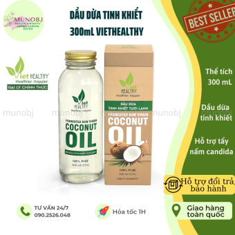 Dầu dừa tinh khiết lên men tươi lạnh VietHealthy 300ml