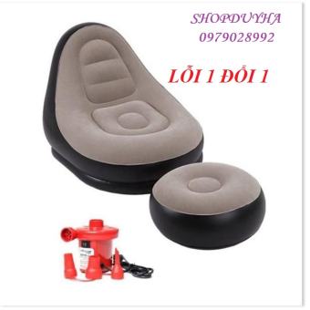Bộ ghế đệm hơi tựa lưng thư giãn, Ghế Hơi Jijong (Tặng 1 bơm điện)