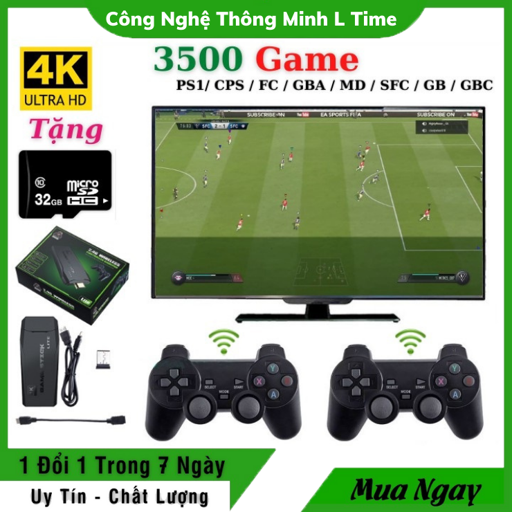 Máy chơi game cầm tay PS 3500 Game Ps1/ Ps2 /Nitendo switch/FC Compact/FC , kết nối HDMI, tặng thẻ nhớ 32GB, playstation