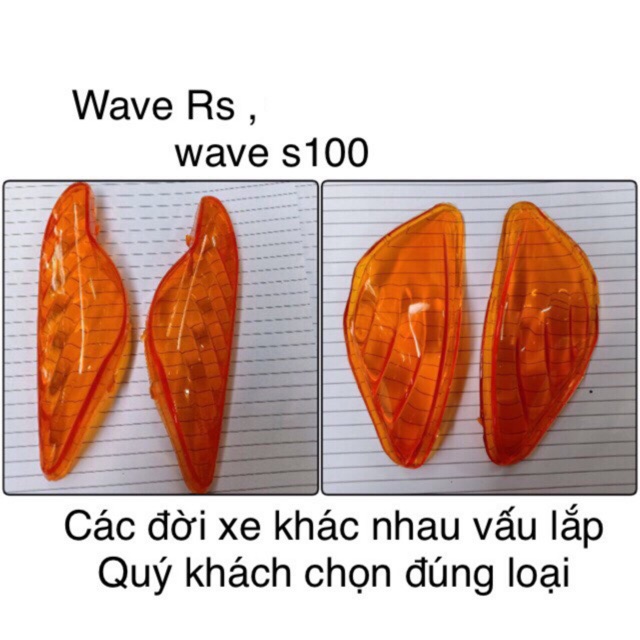 NẮP CHỤP VÀNG TRƯỚC + SAU XI NHAN XE WAVE CỰC CHẤT(wave 2006-2016)