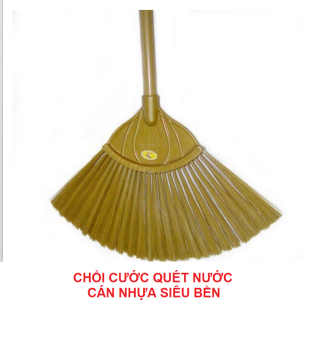Chổi Nhựa Quét Nhà Bền Đẹp- Loại cán nhựa siêu bền
