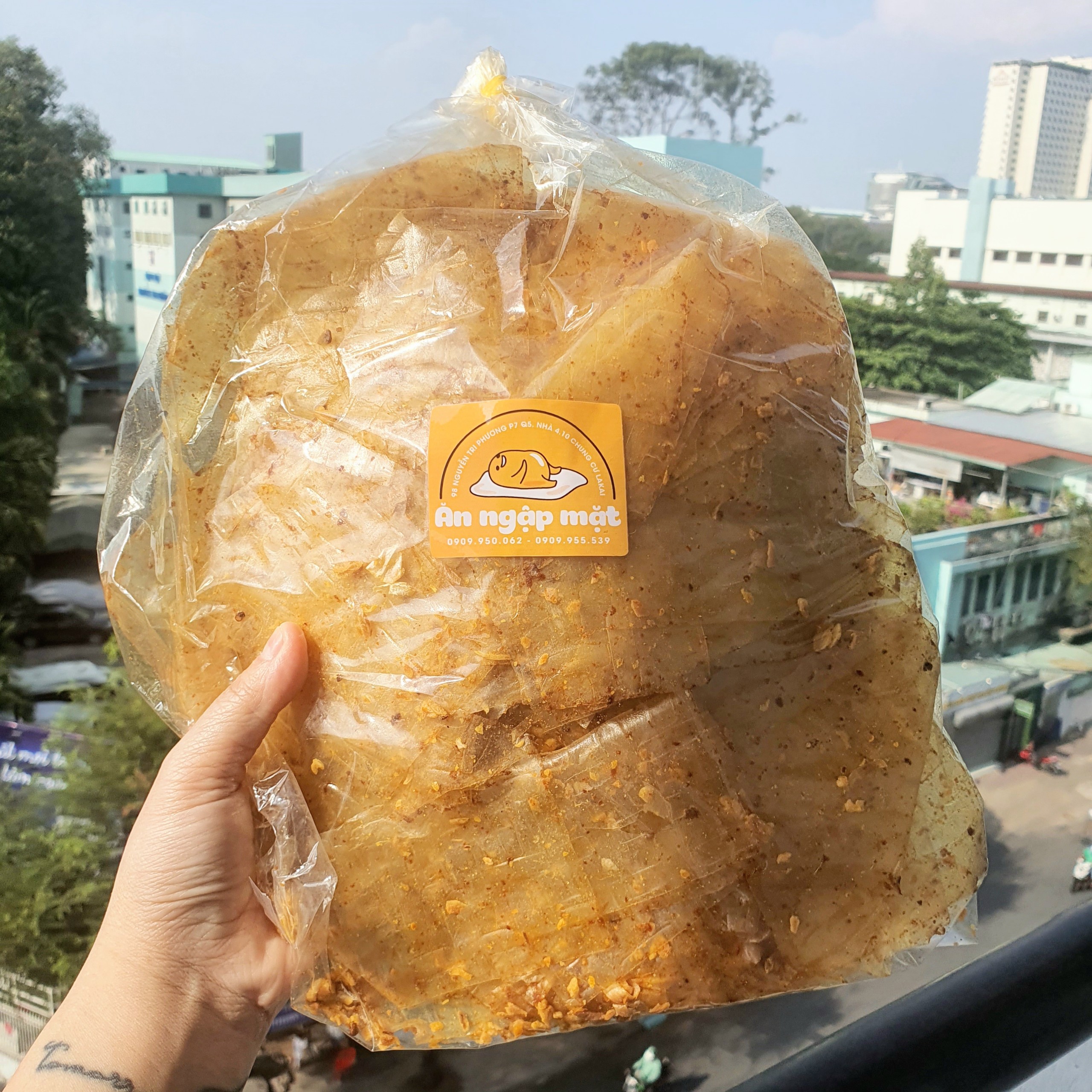 [~500GR] BÁNH TRÁNG XÌ KE MUỐI TỎI SIÊU CAY - MUỐI ĐỘC QUYỀN
