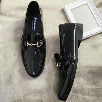 Giày tây nam da bóng khóa kim loại vàng đế đã khâu chắc chắn đóng gói cẩn thẩn hỗ trợ đổi trả trong 7 ngày