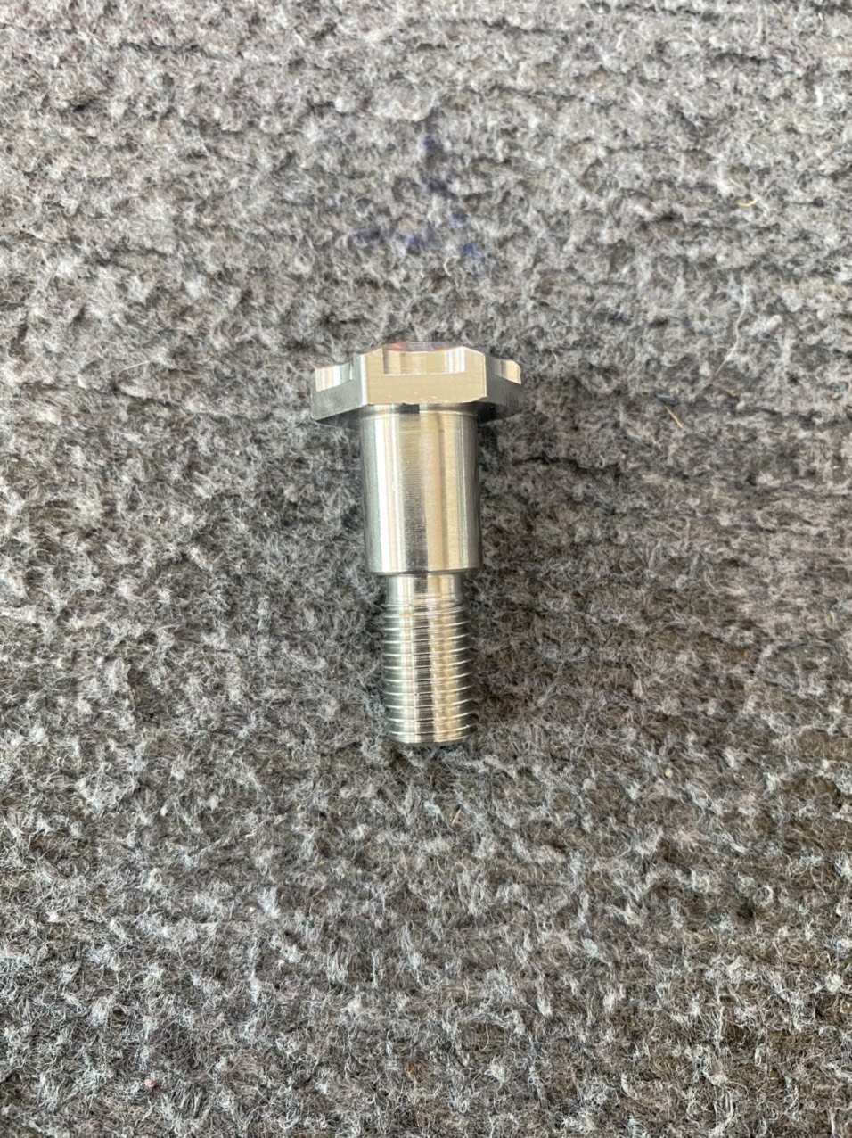 Ốc chân chống nghiên inox CNC honda