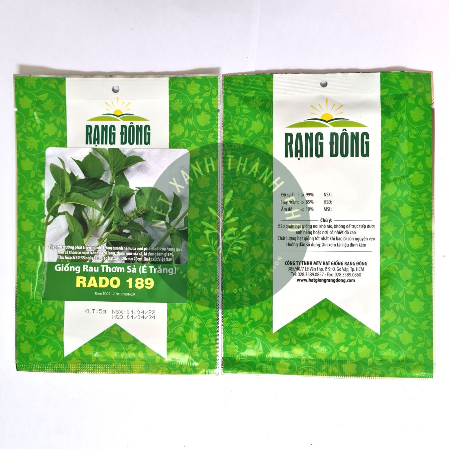 Hạt giống Rau Thơm Xả , 2gr, rau nấu lẩu gà lá é, dễ trồng, thơm ngon 2gr