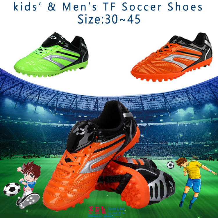 Kids Football Shoes TF Spikes Good Professional Non-Slip Comfy Durable 30