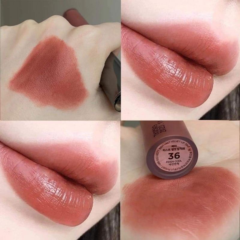 Son kem bbia last velet lip tint ver 8 màu 36 hồng nâu