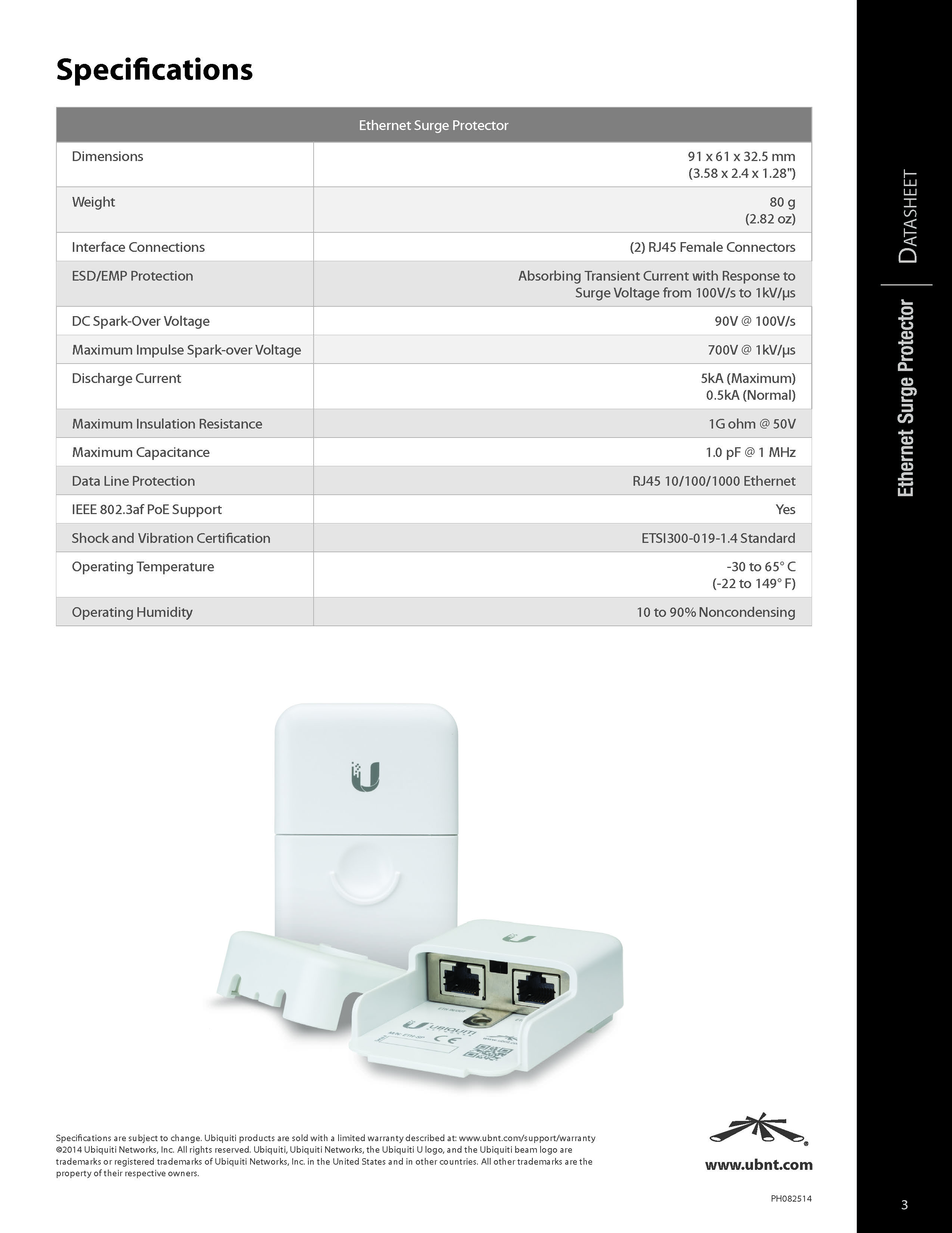 Ethernet Surge Protector Gen 2 - Outdoor Network Protection (12 Pack) ETH-SP-G2