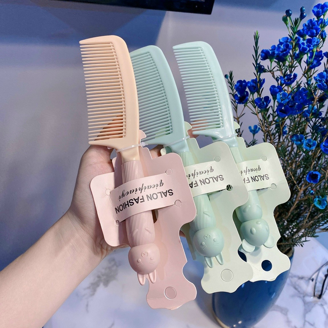 Lược gỡ rối, chải tóc chuyên dụng gấu chống tích điện