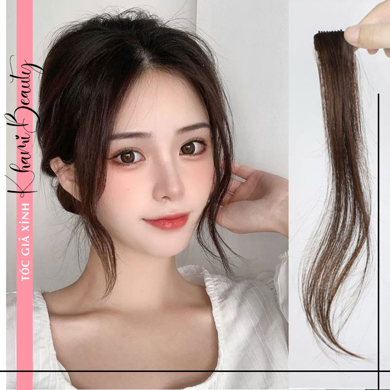 Tóc mái dài phong cách, sợi tơ tự nhiên