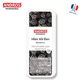 ANDROS - Mâm xôi đen đông lạnh (Frozen Blackberry) - Trái cây đông lạnh - Hộp 600g