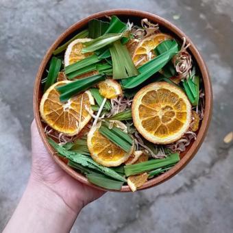 Trà cam sả lá dứa - Detox cam sả lá dứa đẹp da, thanh lọc cơ thể, giảm cân - 60g/túi zip