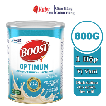 Sữa Bột Nestle Boost Optimum Lon 800g Dinh Dưỡng Thúc Đầy Phục Hồi Sức Khỏe Dành Cho Người Trυng Và Cao Tuổi