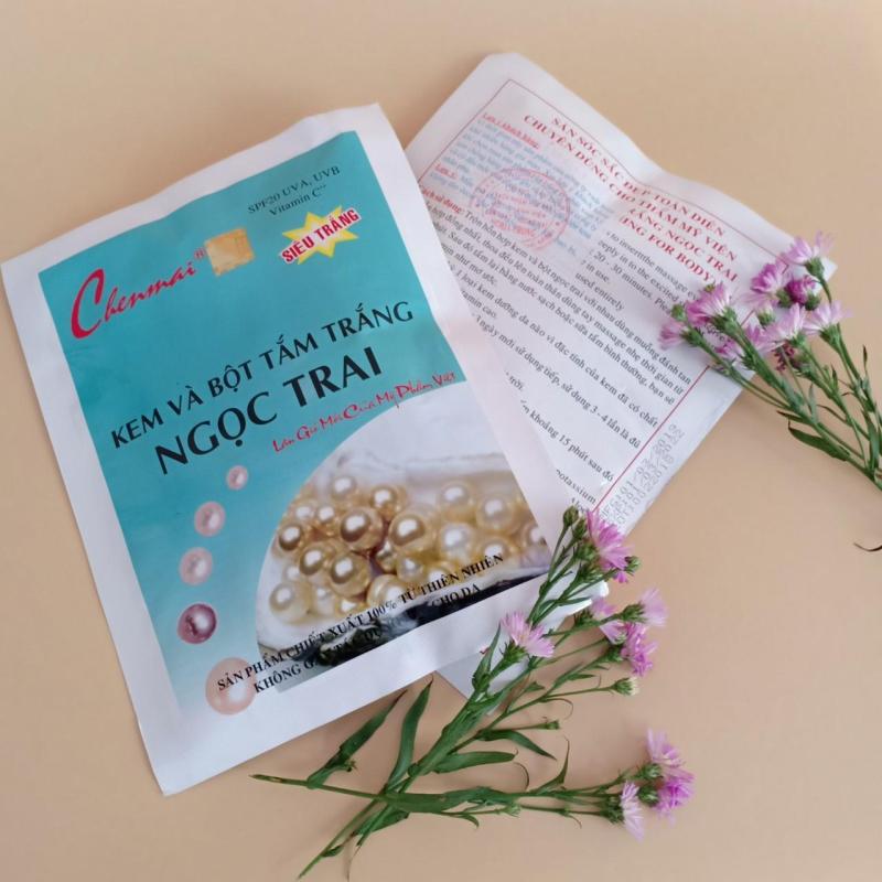 [HCM] Sữa tắm trắng siêu trắng dưỡng da Ngọc Trai Chenmai Ne 150g không vàng lông