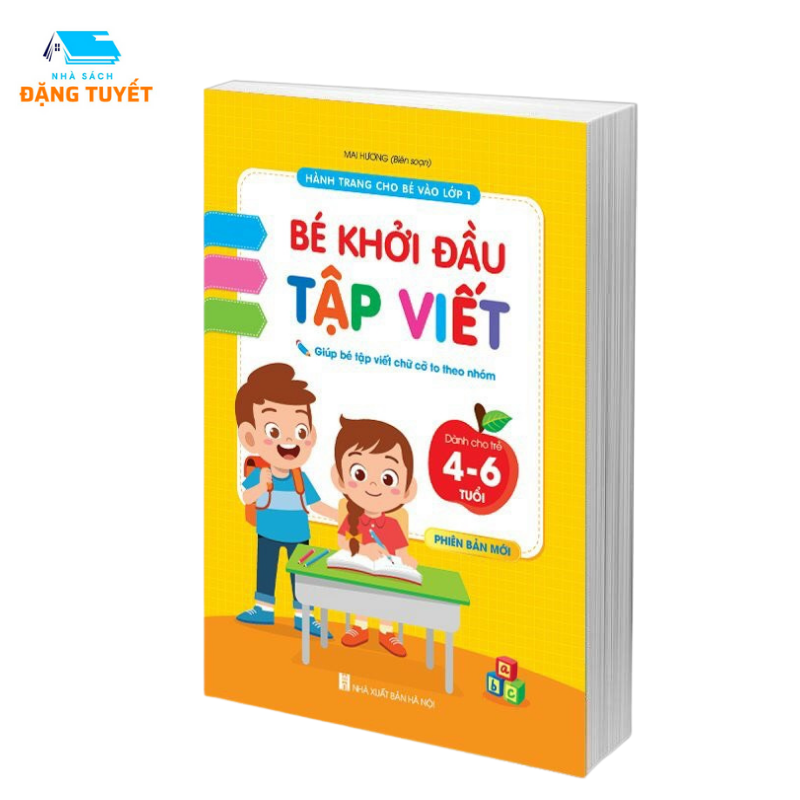 Sách - Bé Khởi Đầu Tập Viết Dành Cho Bé 4-6 tuổi - Tập Viết Cỡ Chữ To Theo Nhóm Có Mẫu Chữ (1 Cuốn Dày 96 Trang)
