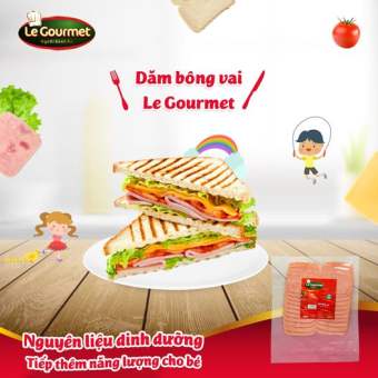 Dăm bông vai Le Gourmet - Thịt giăm bông mềm mại, thơm ngon - jambo cung cấp dinh dưỡng cho bé và thành viên trong gia đình.