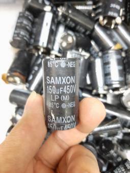 Tụ phân cực 100uF, 150uF, 220uF, 330uF,  400V - 450V ( tụ hóa) hàng tháo máy combo 05 cái