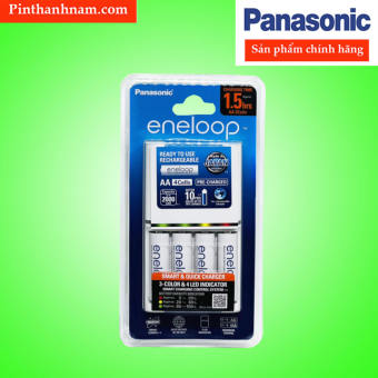 Bộ Sạc Pin Eneloop Panasonic BQ-CC55 Sạc Nhanh Tự Ngắt Tặng Kèm 4 Pin Sạc 2000mAh Chính Hãng