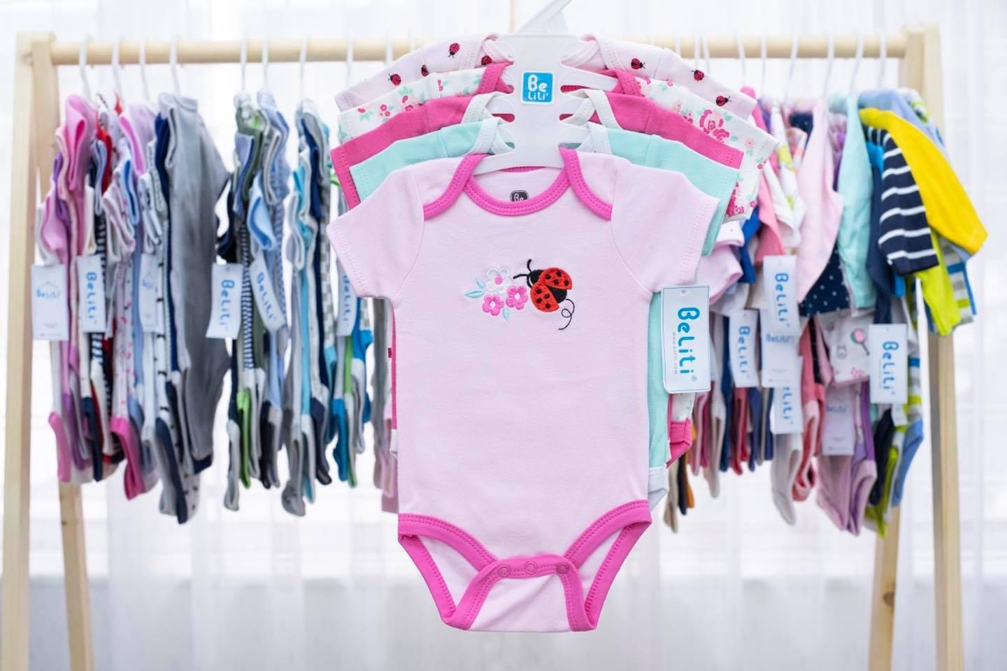 Set 5 bodysuite cộc tay bé gái