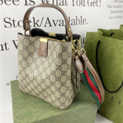 Gucci Khaki Mini Tote Bag with Sling, Sale