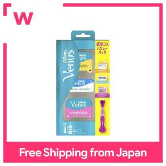 Gói bọc đa dạng dao cạo Gillette Venus với cơ thể và 3 lưỡi thay thế