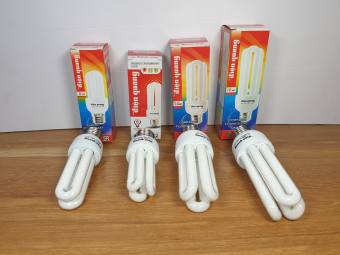 Bóng Compact Điện Quang, Philips 2U, 3U ánh sáng Trắng, đuôi E27 (8W, 11W, 14W, 18W, 20W)