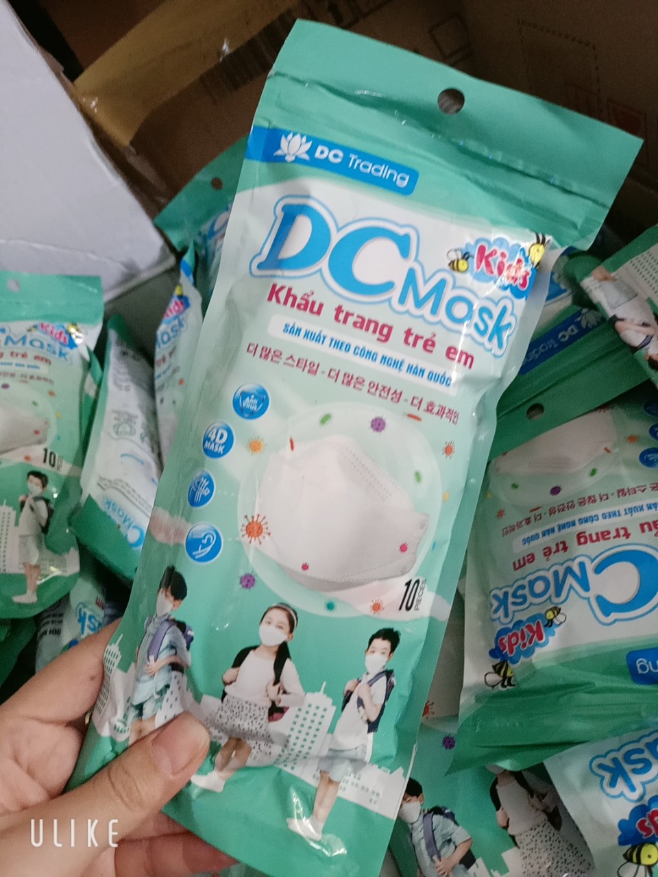 Khẩu trang kf94 trẻ em từ 3-8 tuổi