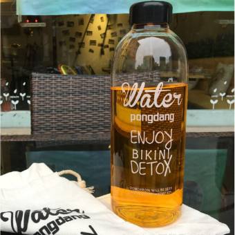 Bình đựng nước detox Bình nhựa 1000ml (kèm Túi)