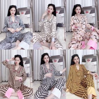 Combo 3 bộ đồ pijama nữ chất liệu cao cấp mặc nhà, pijama nữ lụa, lụa xước, bộ đồ nữ mặc nhà - Shop BP