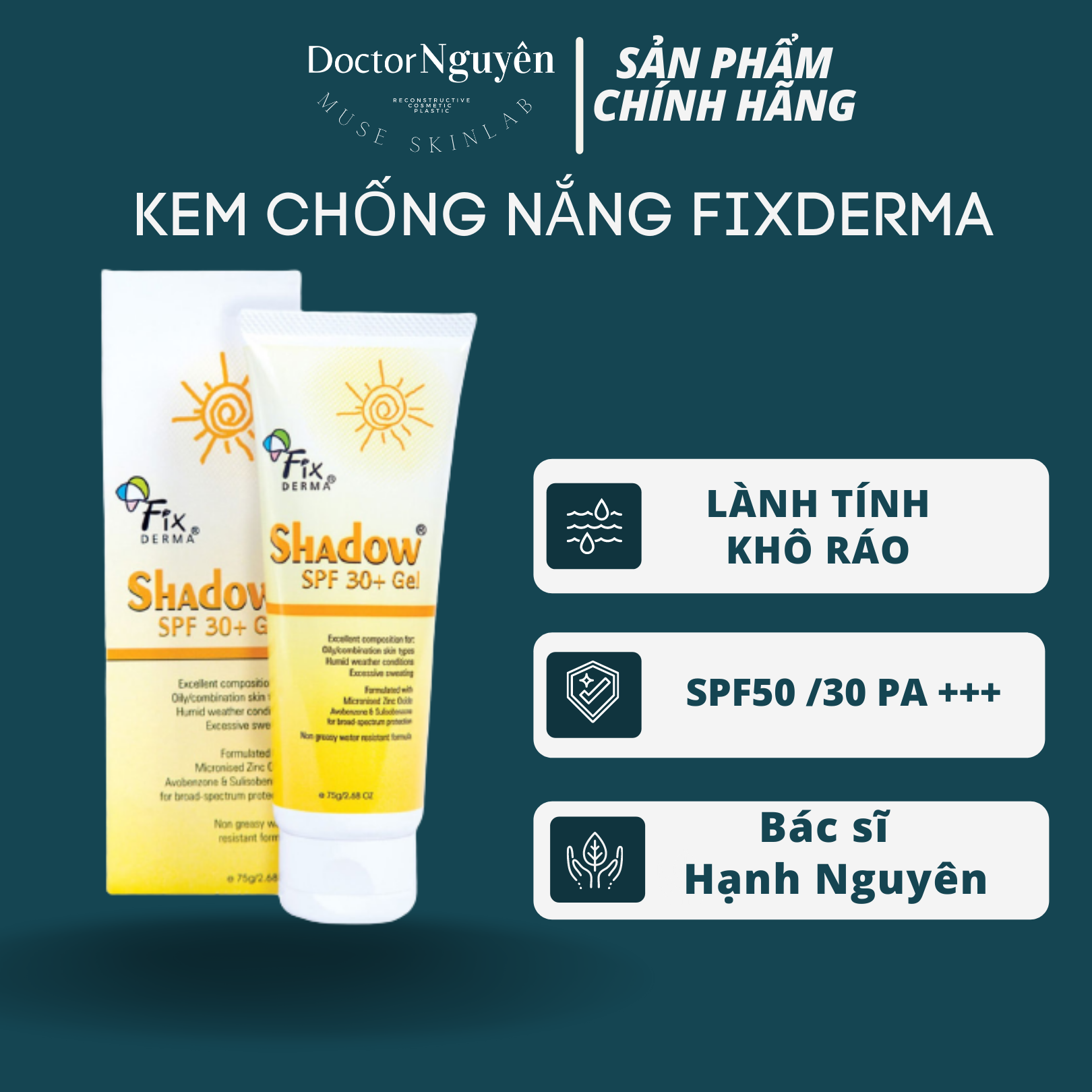 [HÀNG NHẬP KHẨU] Kem Chống Nắng Fixderma Shadow Cream