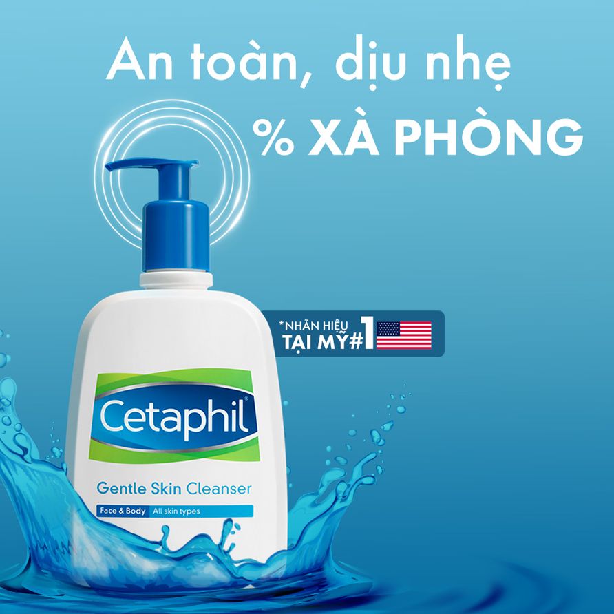 Sữa rửa mặt dịu nhẹ CETAPHIL GENTLE CLEANSER Canada chai 118ml và chai 591ml