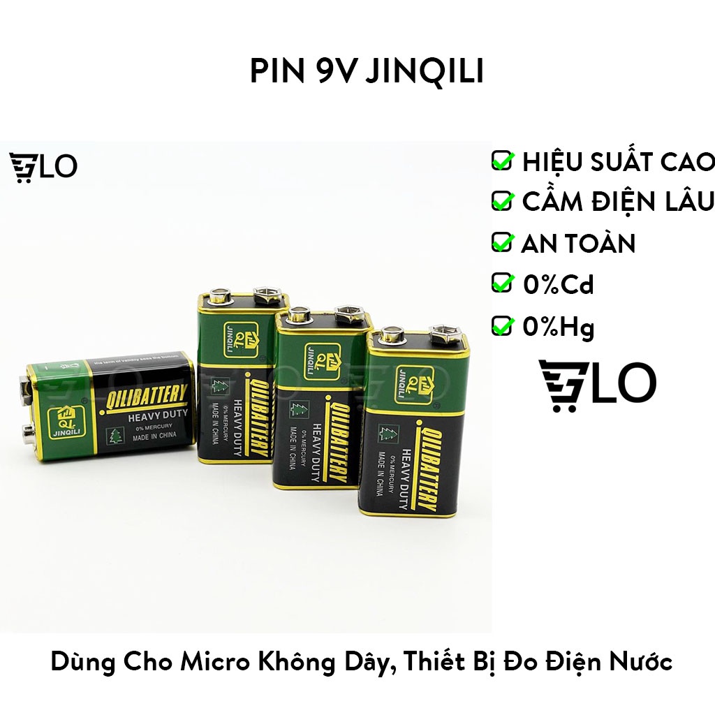 Pin 9v jinqili cho thiết bị điện tử